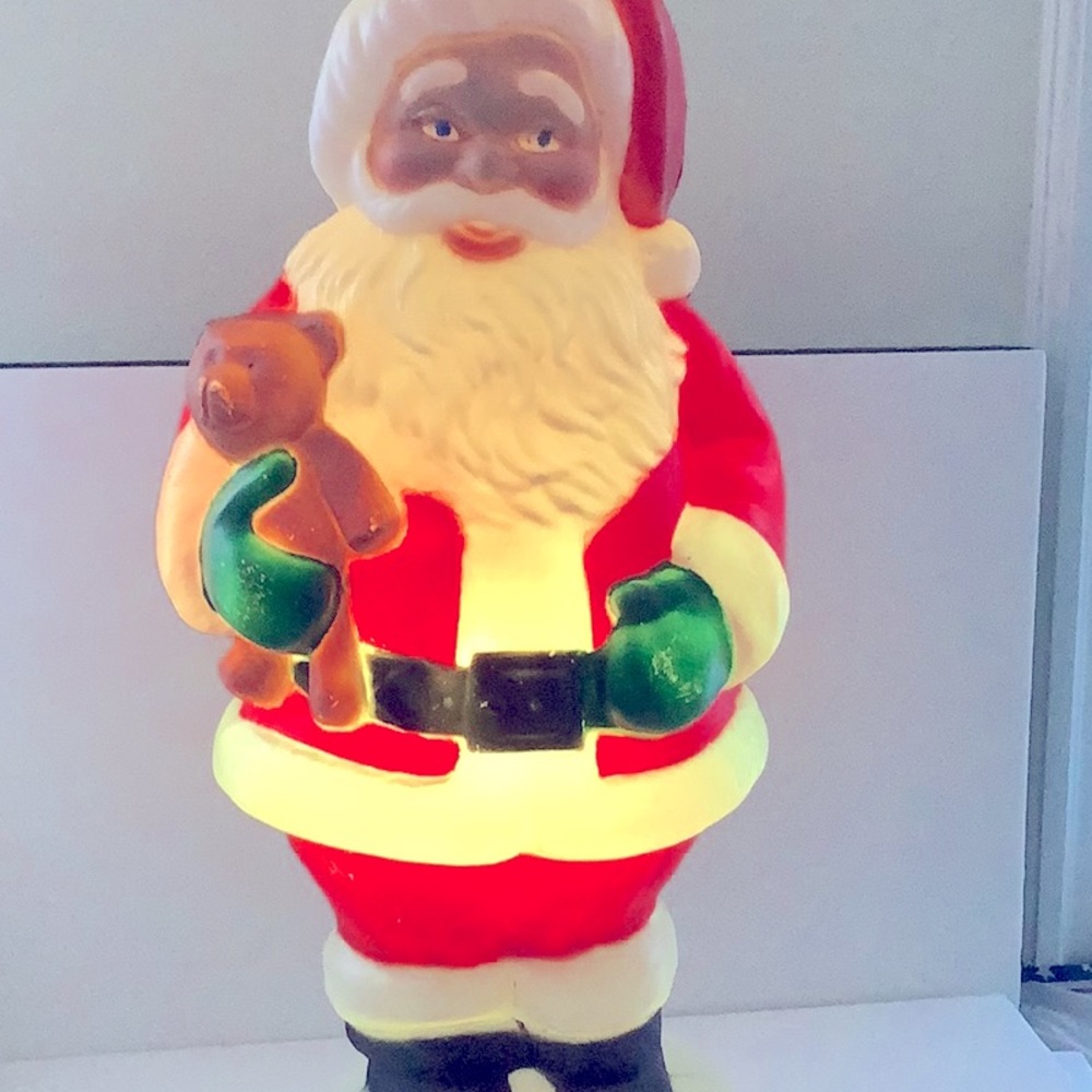 Vtg Santa Claus Christmas Blow Mold 30” tall  pre-owned -Christmas Character